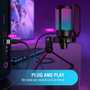 PC Gaming Microphone | USB Condenser Microphone | Dfinds.shop